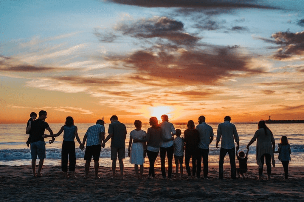 beach sunset view