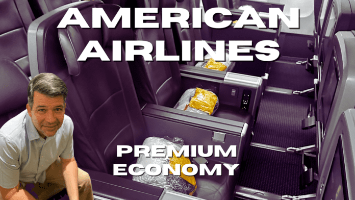 American Airlines Premium Economy Seats on a Boeing 777