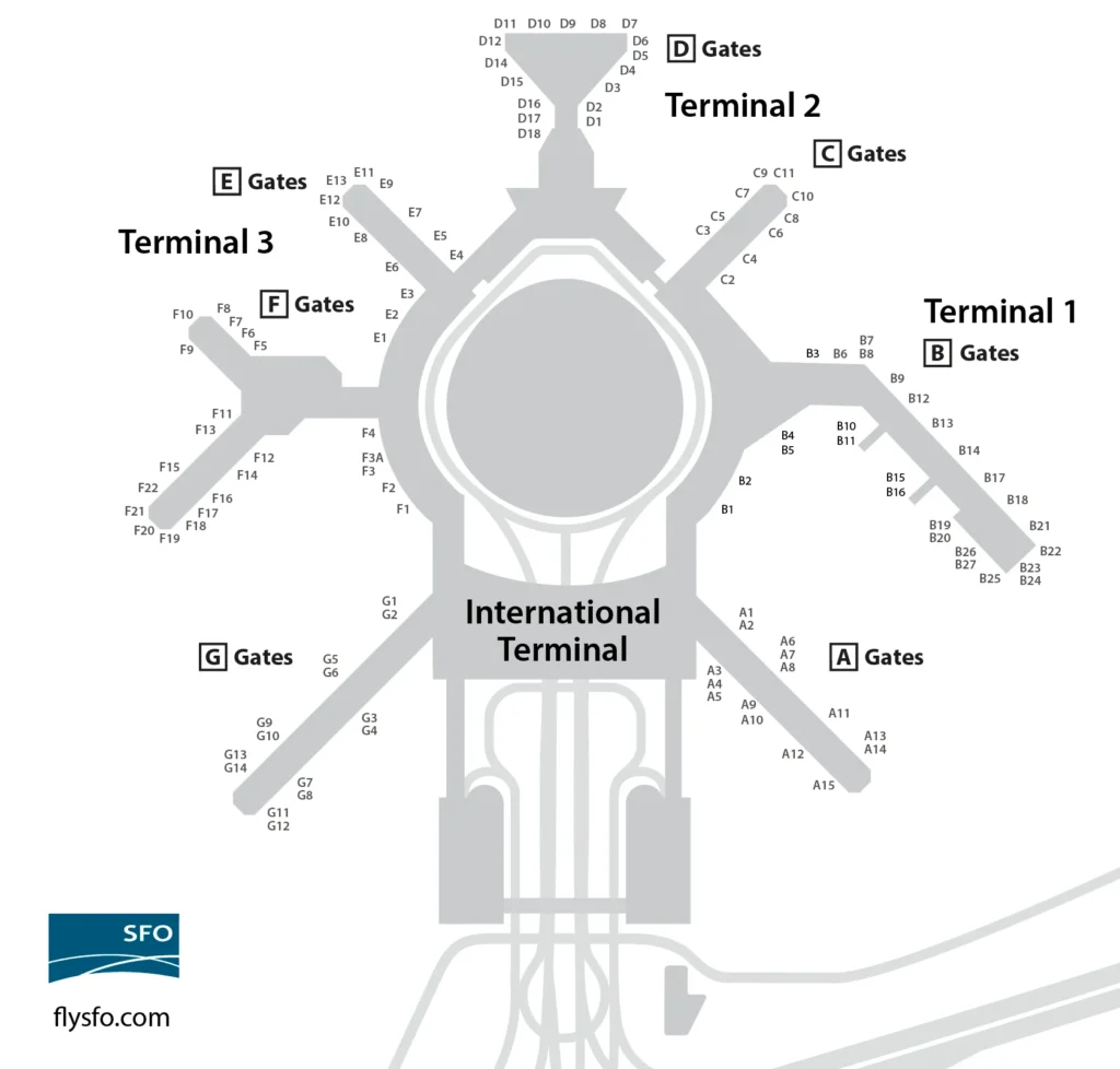 a map of an airport