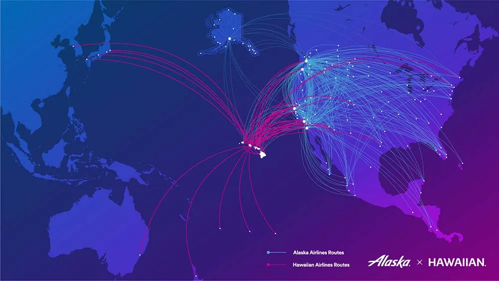 a map of the world with lines and dots