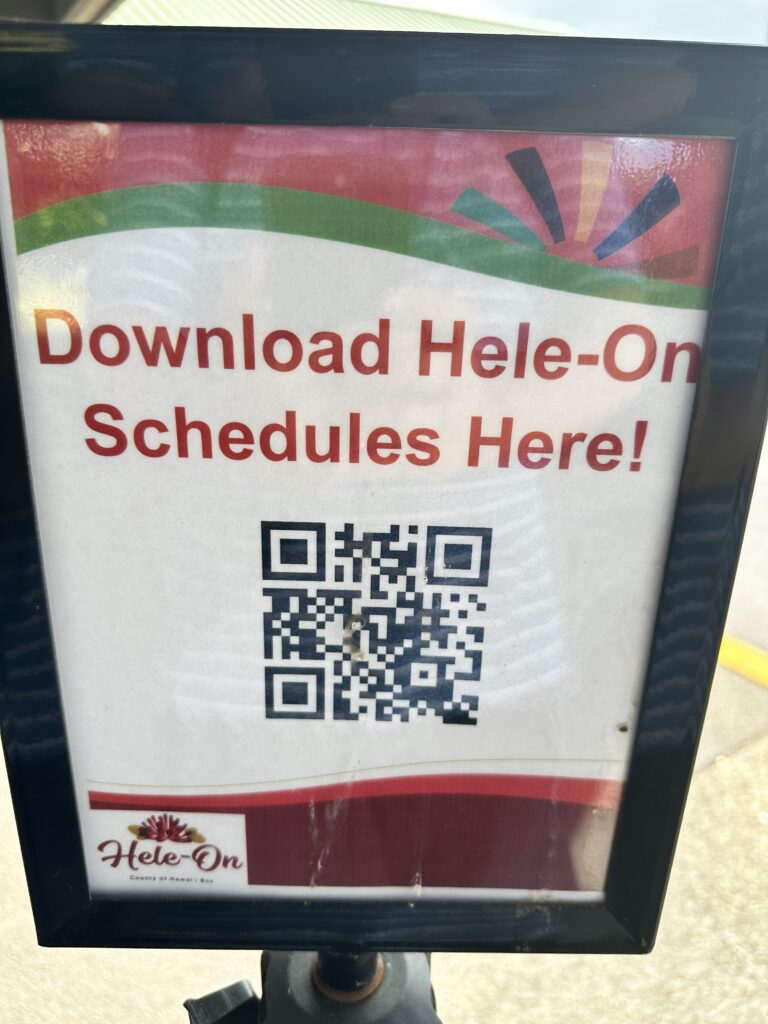 a sign with qr code