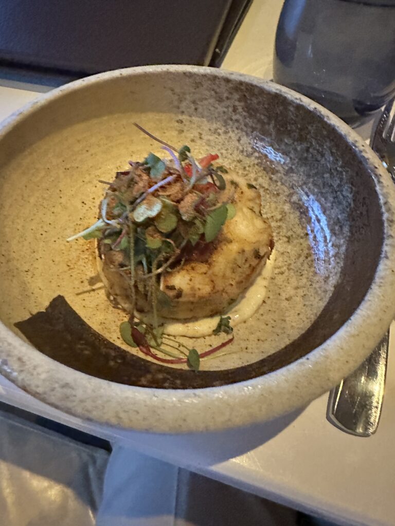 a bowl of food on a table