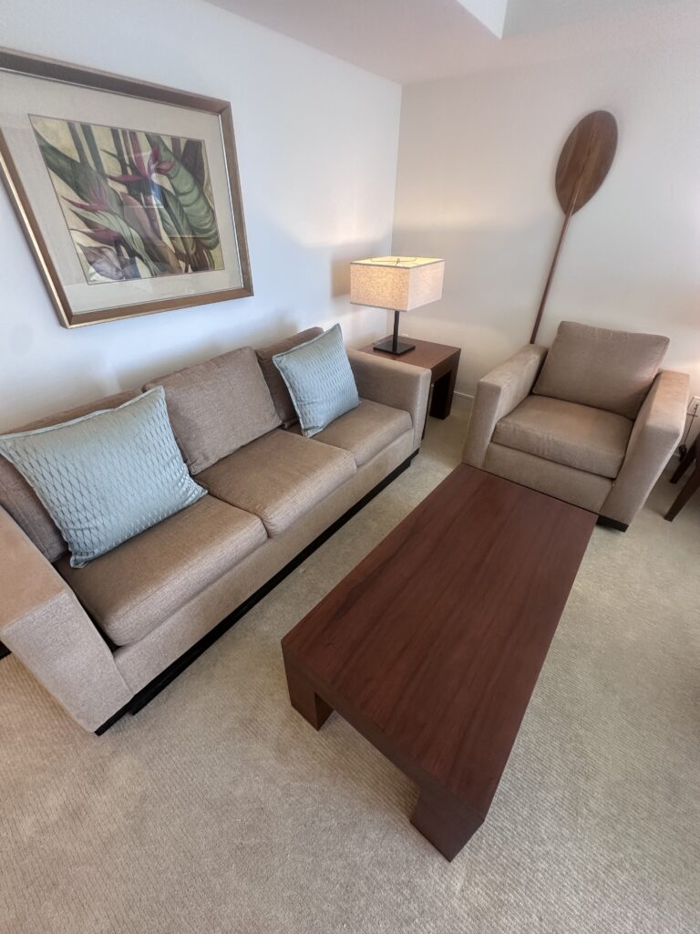 a living room with a couch and a coffee table