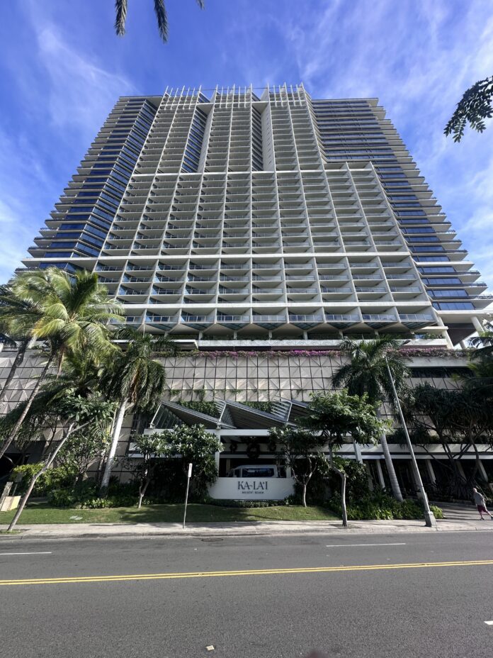 a tall building with many windows