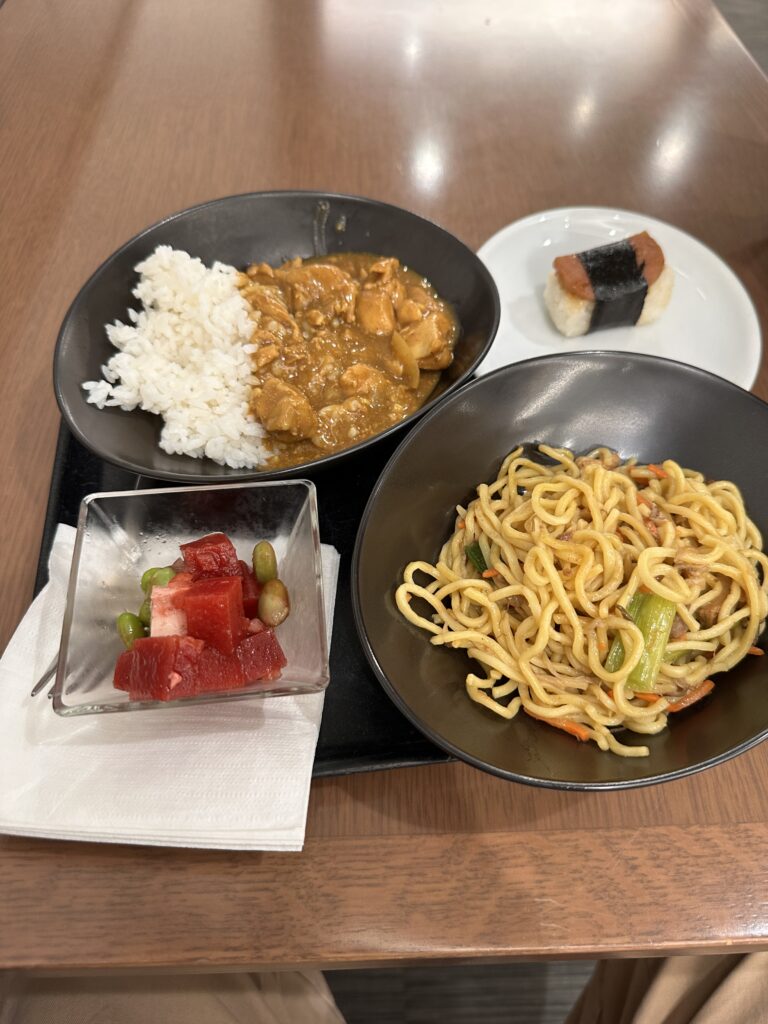 a plate of food on a table