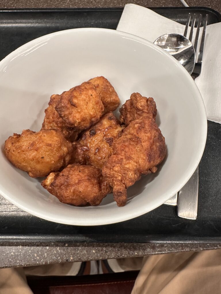 a bowl of fried chicken