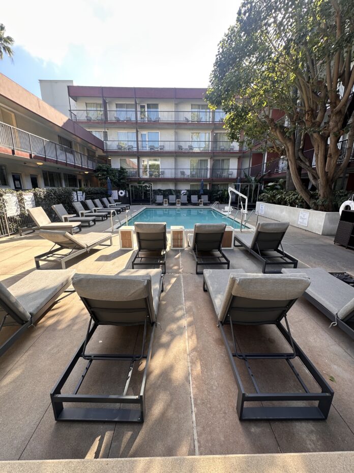 a pool with lounge Fairfield Inn and Suites Los Angeles LAX/El Segundo