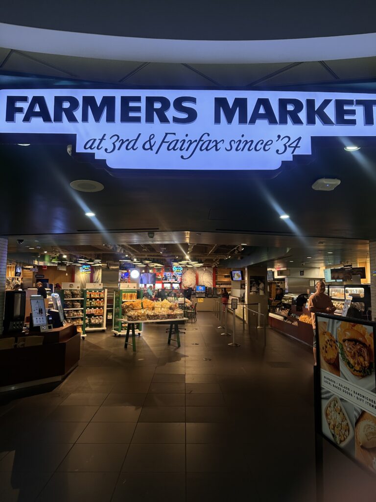 a sign in a market